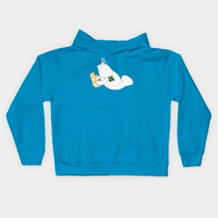 Bird Watcher Manatee Kids Hoodie